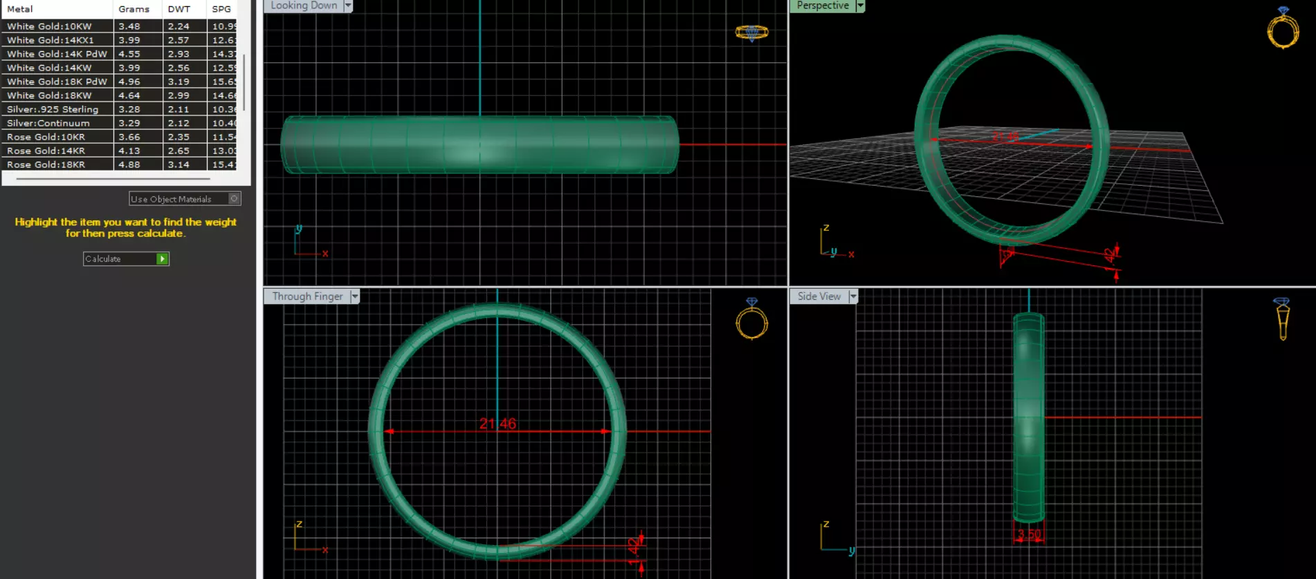 Set of Classic Wedding Bands 3D Ring Model 3D print model_10