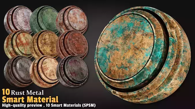 Rust Metal Smart Material Substance 3d Painter