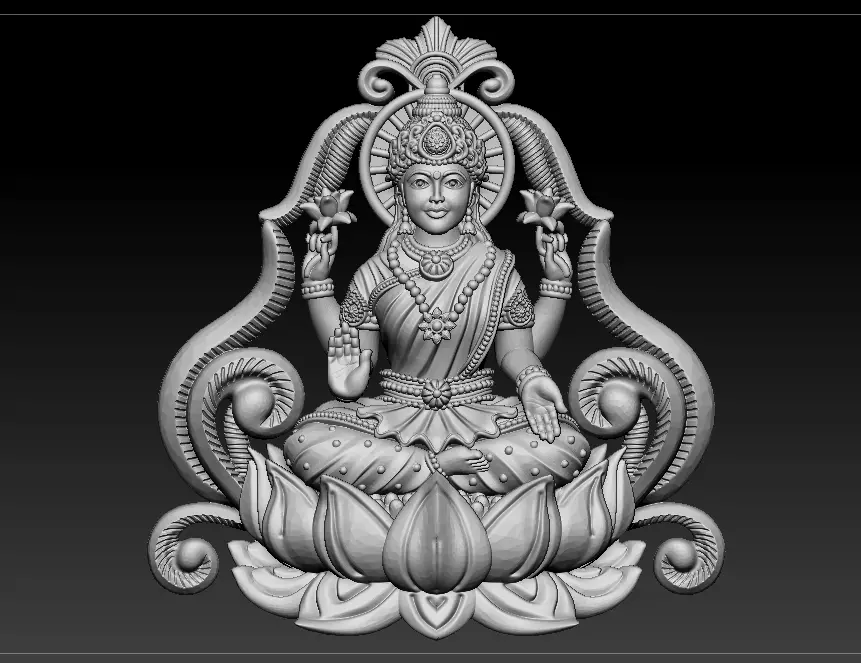 Laxmi Mata 3D print model 3D print model_1