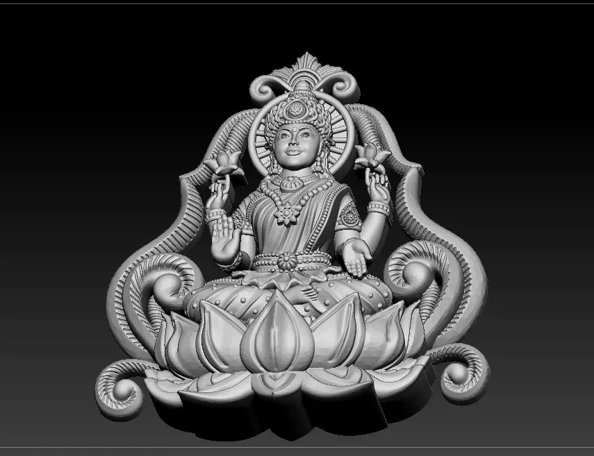 Laxmi Mata 3D print model 3D print model_30