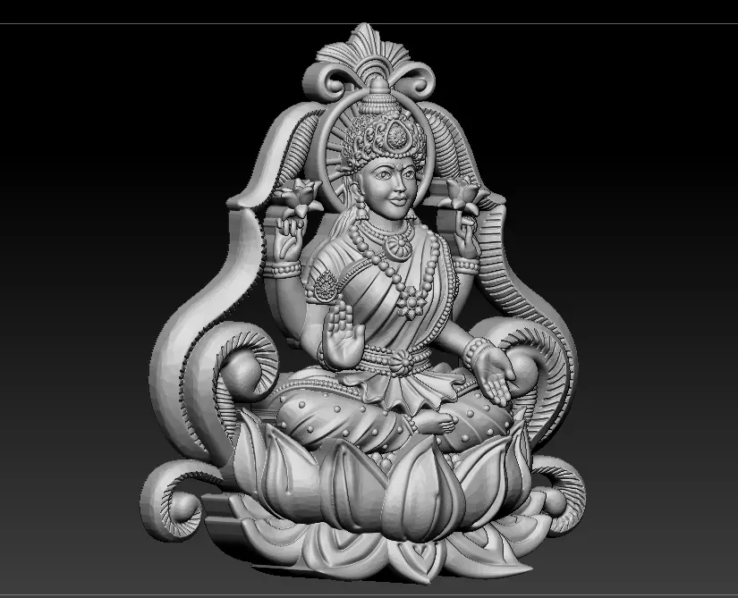Laxmi Mata 3D print model 3D print model_4