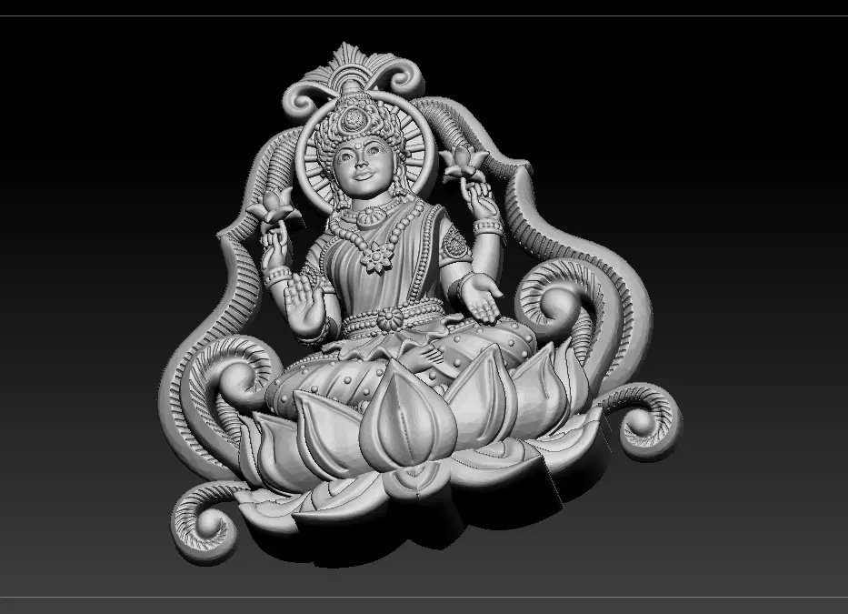 Laxmi Mata 3D print model 3D print model_14