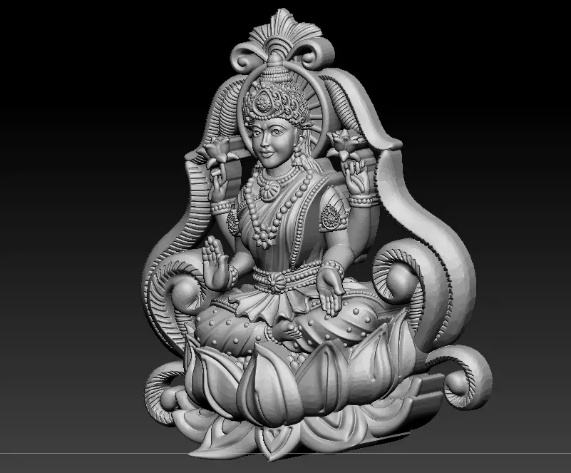 Laxmi Mata 3D print model 3D print model_11