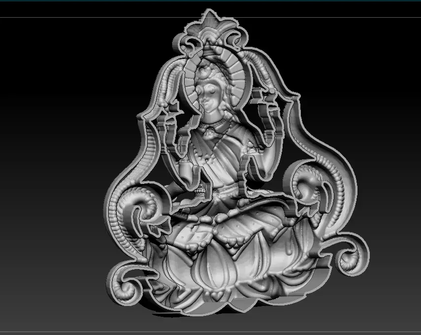 Laxmi Mata 3D print model 3D print model_19