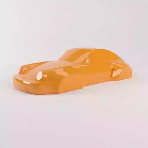 The silhouette of the car Porsche 911 3D print model