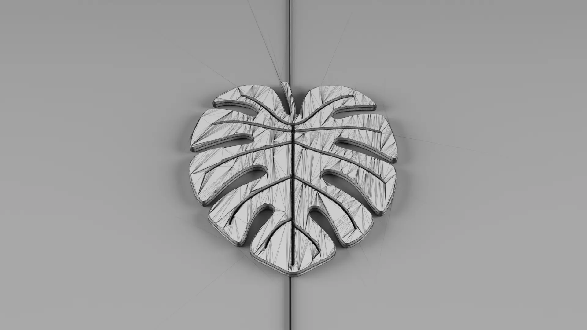 Monstera Leaf Coaster Drink Coasters 3D STL File 3D print model_12