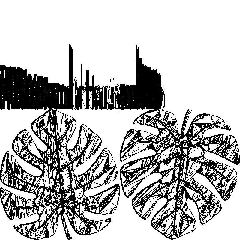 Monstera Leaf Coaster Drink Coasters 3D STL File 3D print model_11