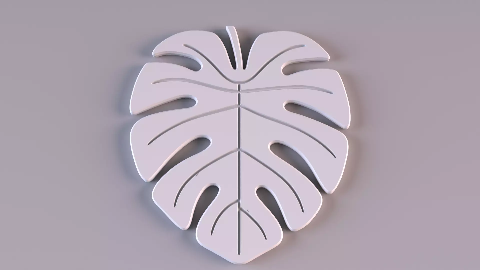 Monstera Leaf Coaster Drink Coasters 3D STL File 3D print model_8