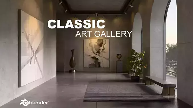 Classic Art Gallery 3D model