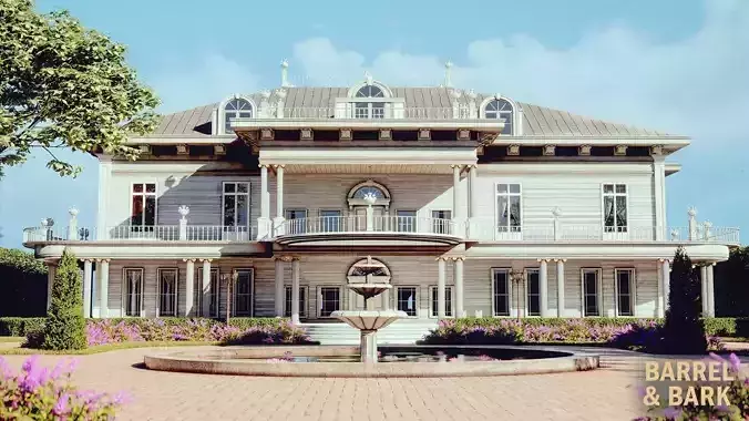 Grand Palace Majestic Mansion and Luxurious Interior Environment