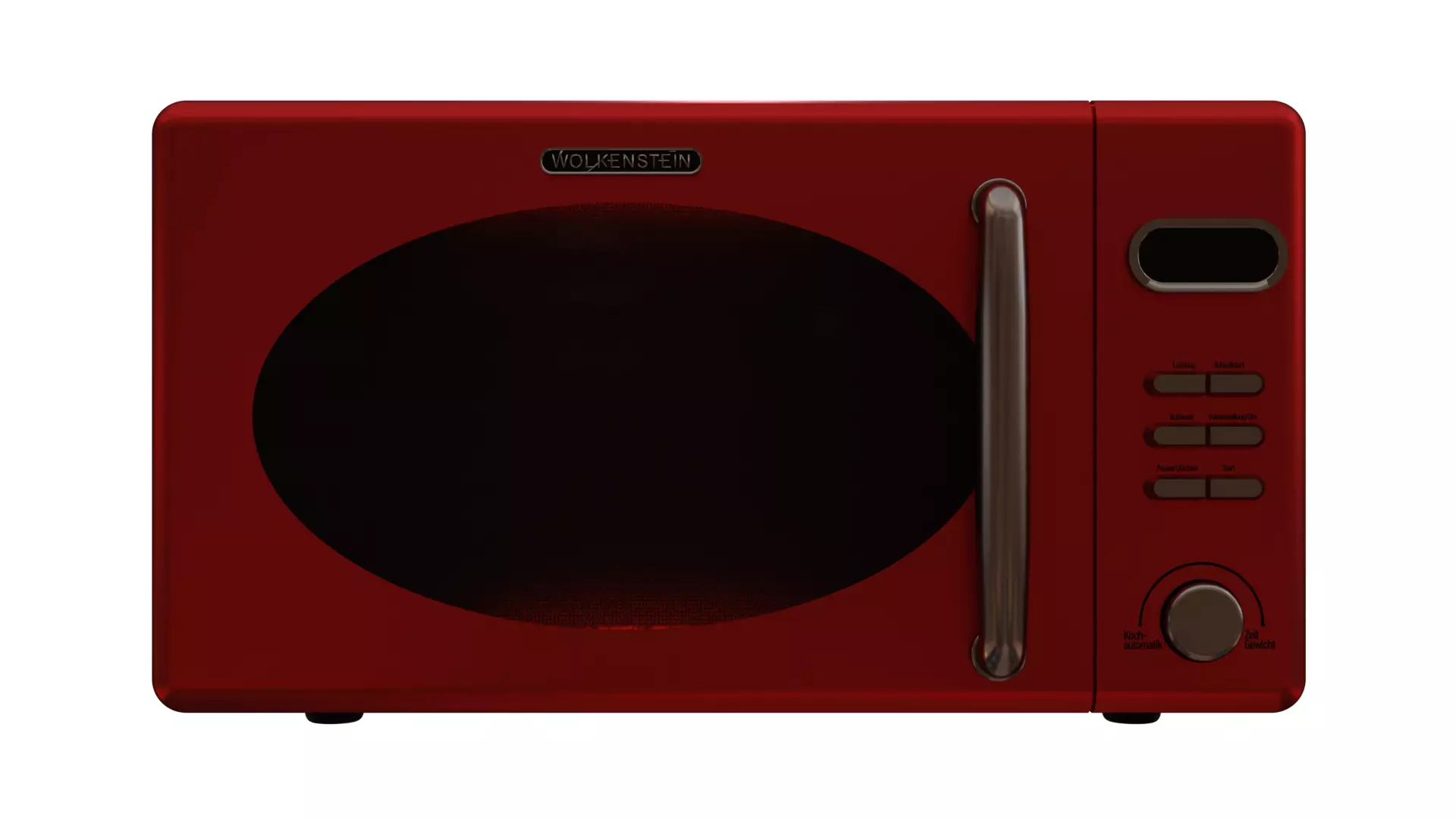 Retro Microwave Oven 3D Model High Poly Realistic Appliance 3D model_3