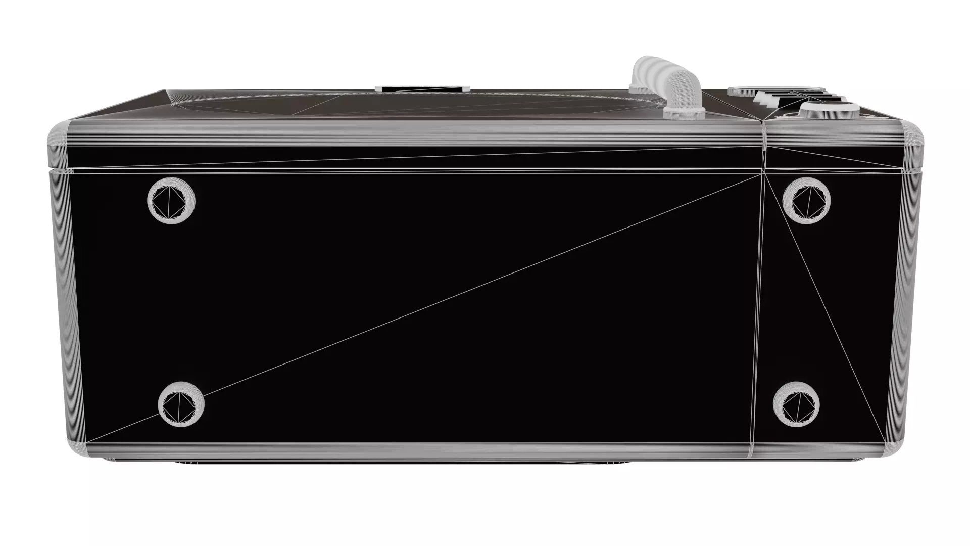 Retro Microwave Oven 3D Model High Poly Realistic Appliance 3D model_10