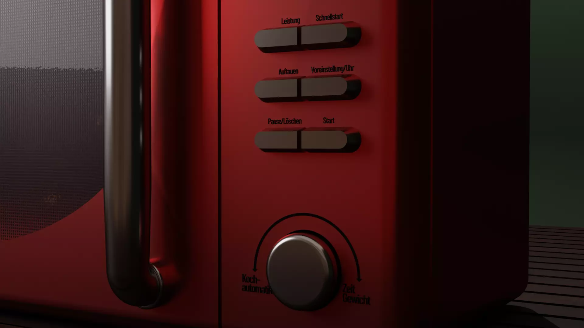 Retro Microwave Oven 3D Model High Poly Realistic Appliance 3D model_1