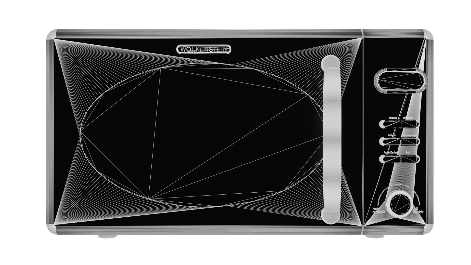 Retro Microwave Oven 3D Model High Poly Realistic Appliance 3D model_9