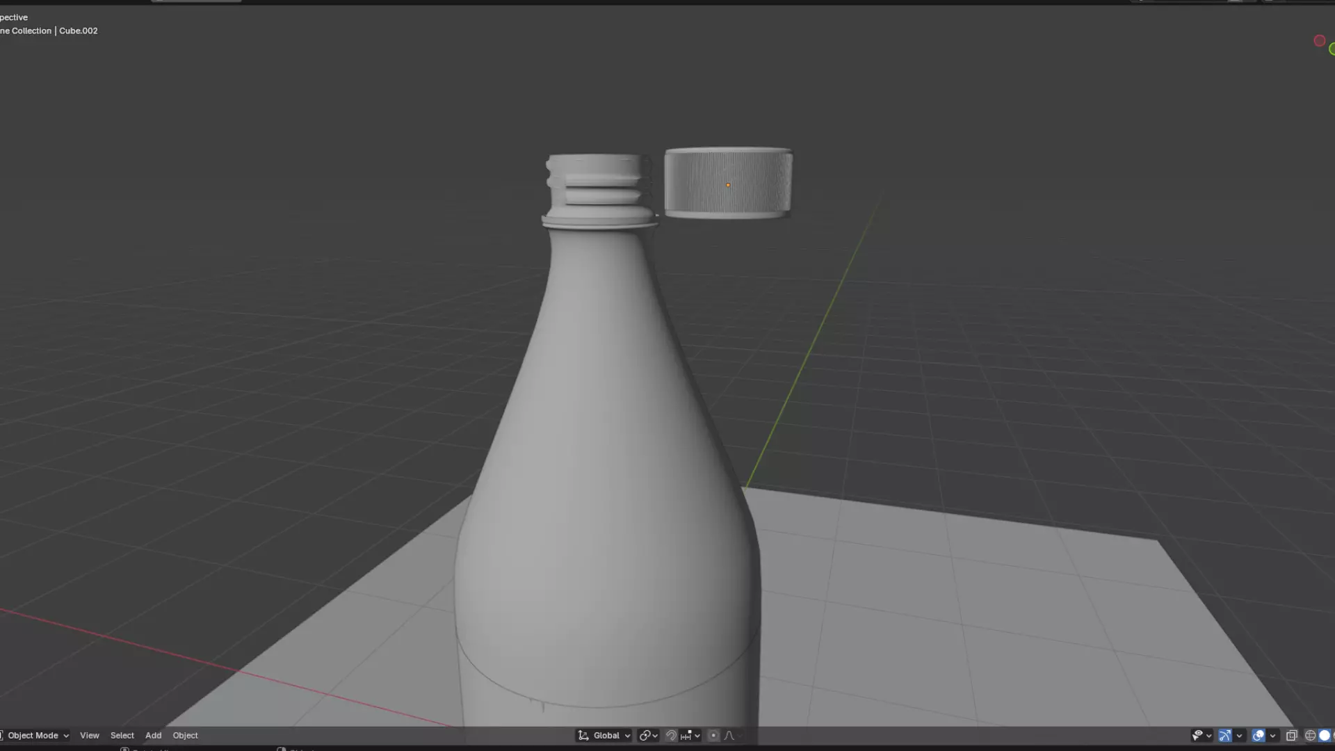 Water pet bottle for softdrinks Low-poly 3D model_4