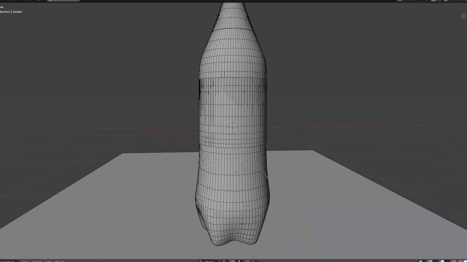 Water pet bottle for softdrinks Low-poly 3D model_6