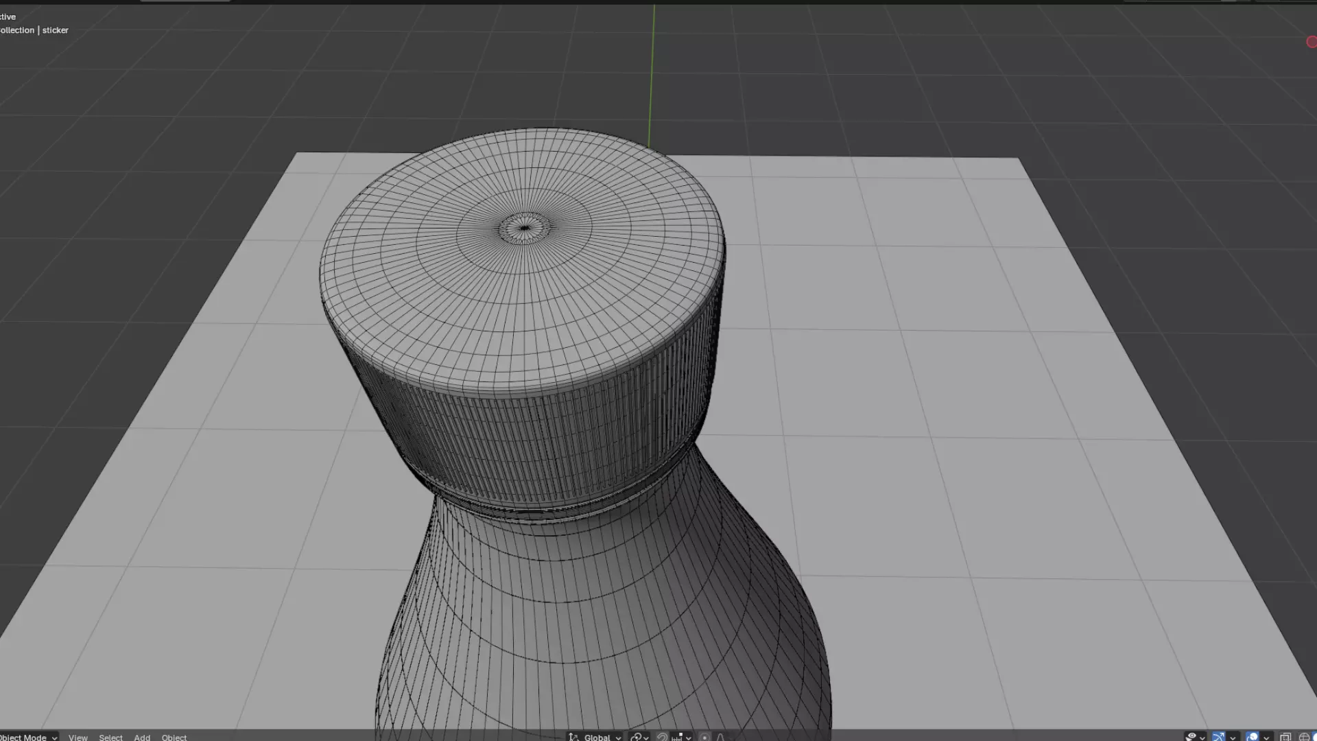 Water pet bottle for softdrinks Low-poly 3D model_2