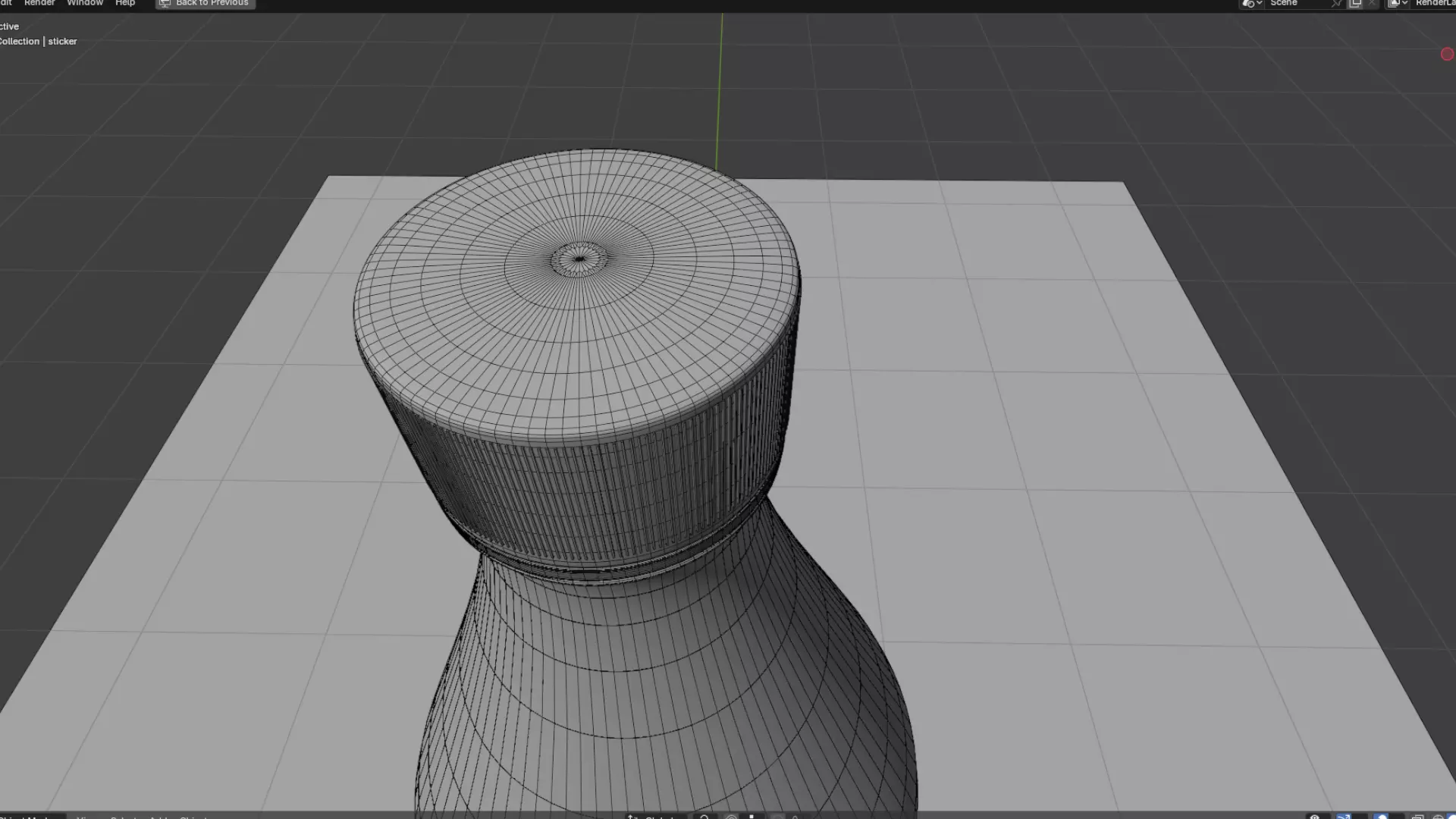 Water pet bottle for softdrinks Low-poly 3D model_7