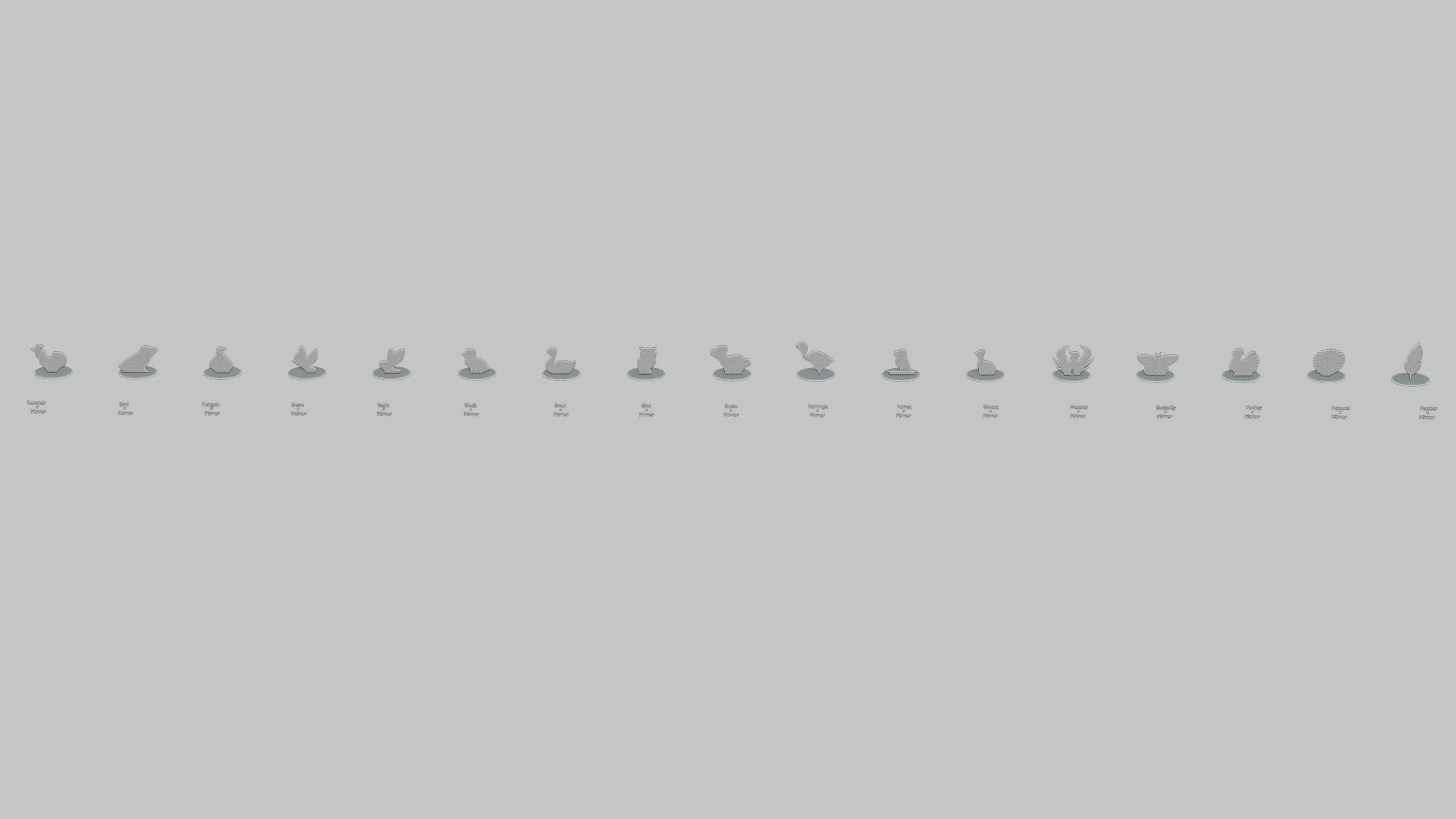 Emoji Statues Creature Flying Full Collection 3D print model_0