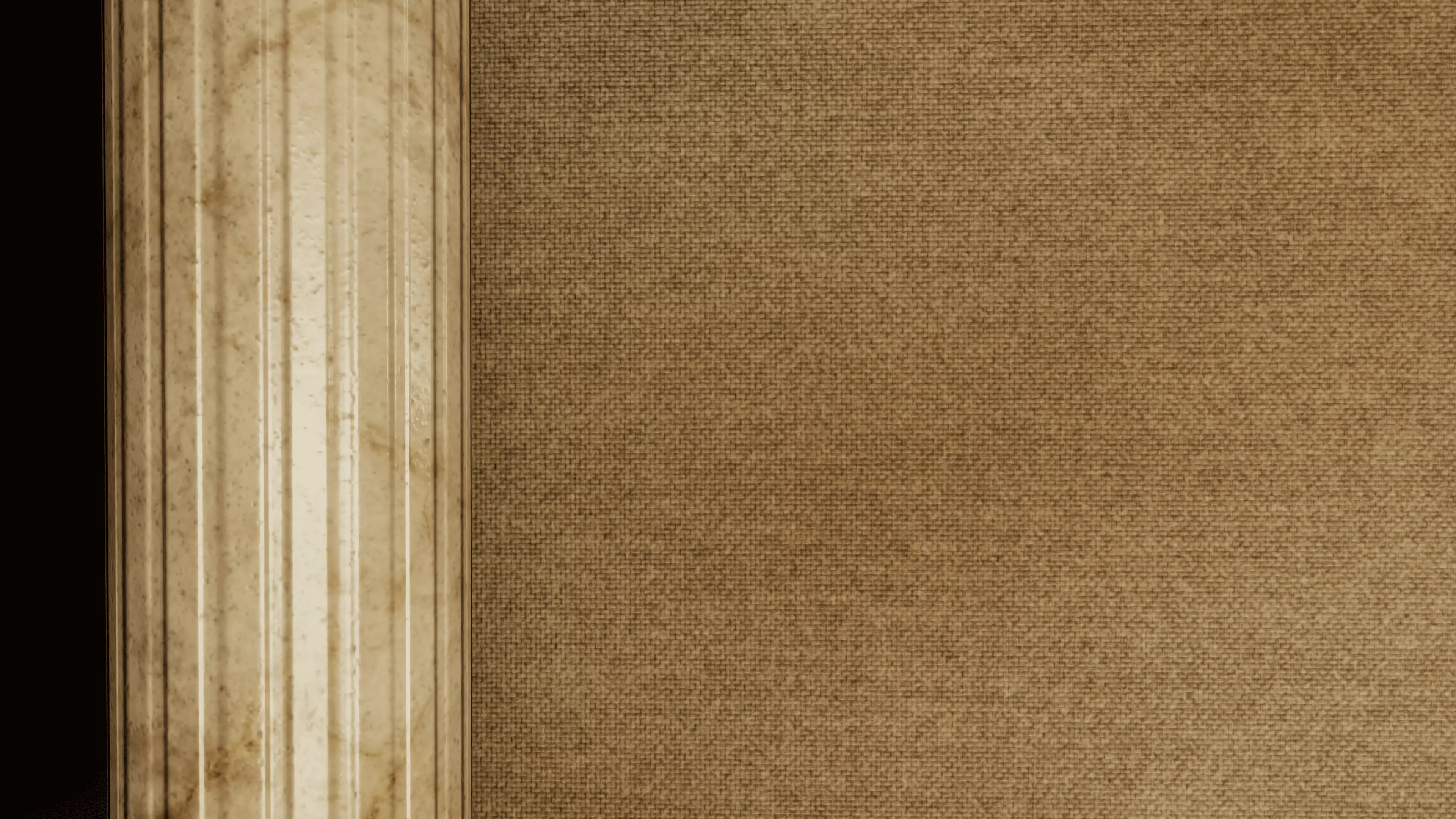 Gothic Altar Triptych with Stone Columns PBR Game Ready Low-poly 3D model_3