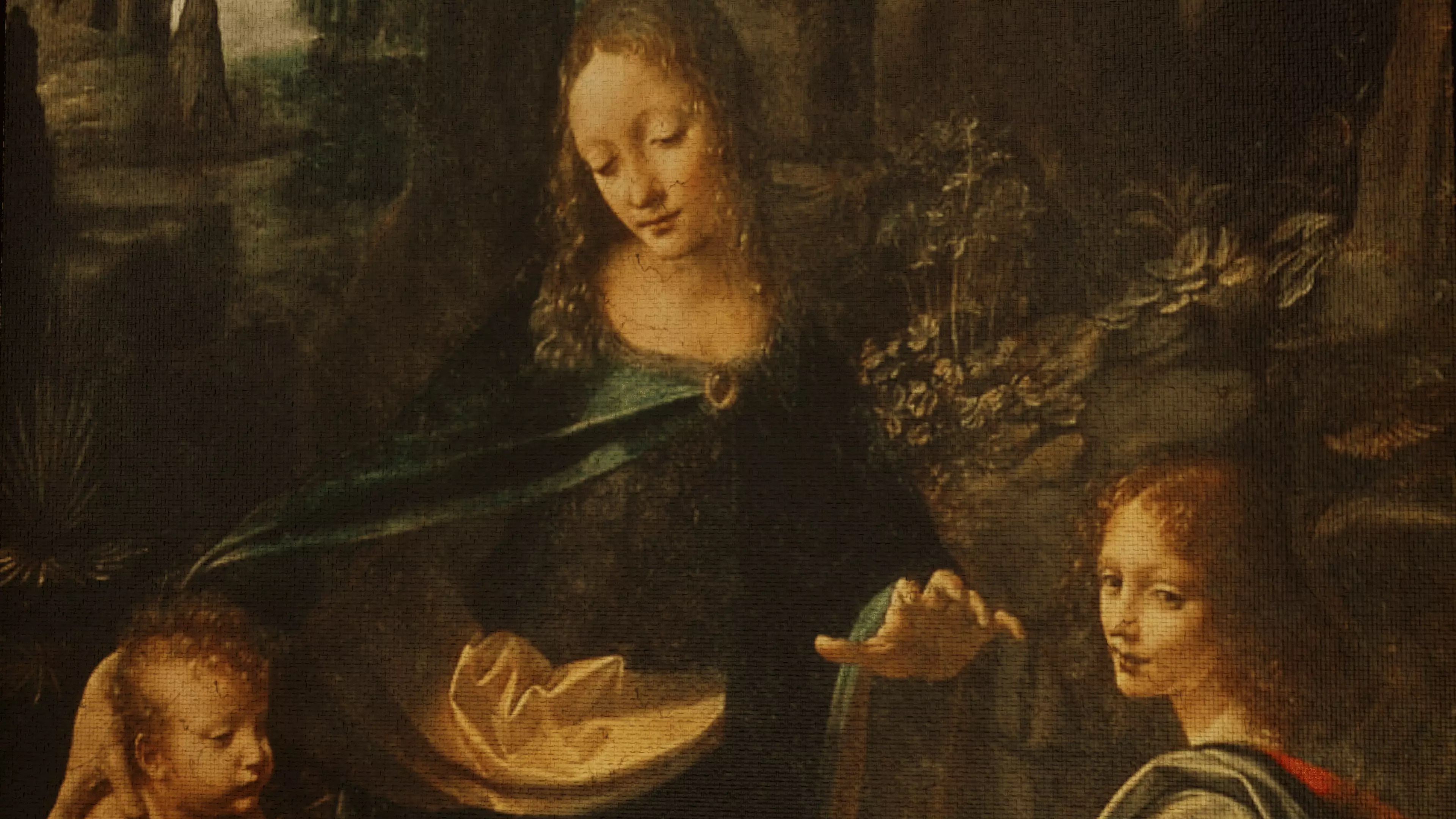 Gothic Altar Triptych with Stone Columns PBR Game Ready Low-poly 3D model_4