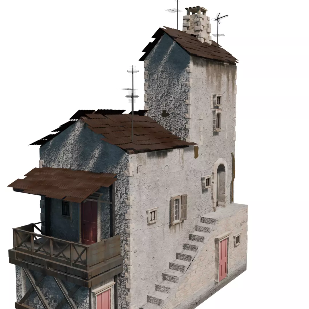 Old House 3D model_0