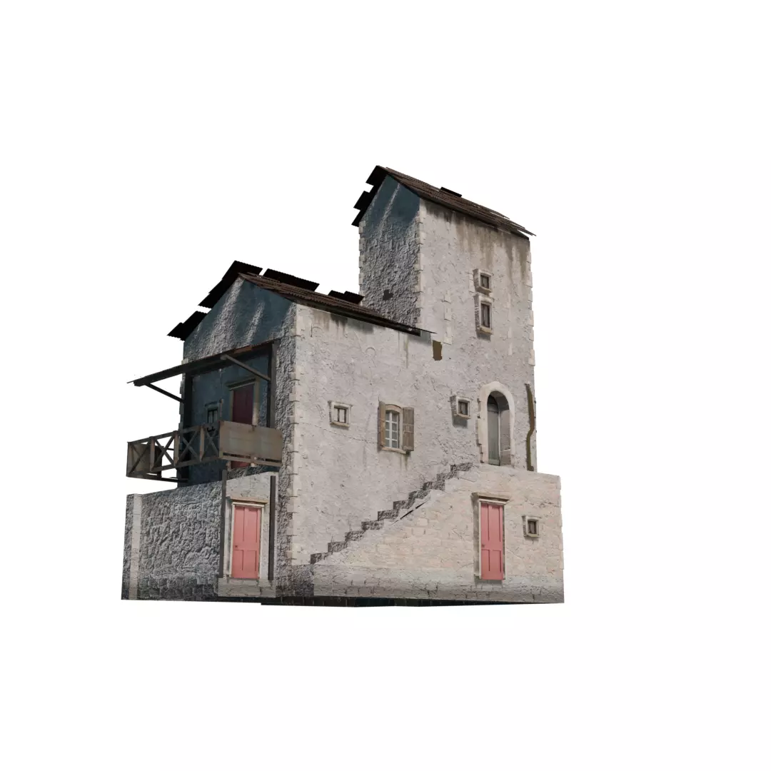 Old House 3D model_4