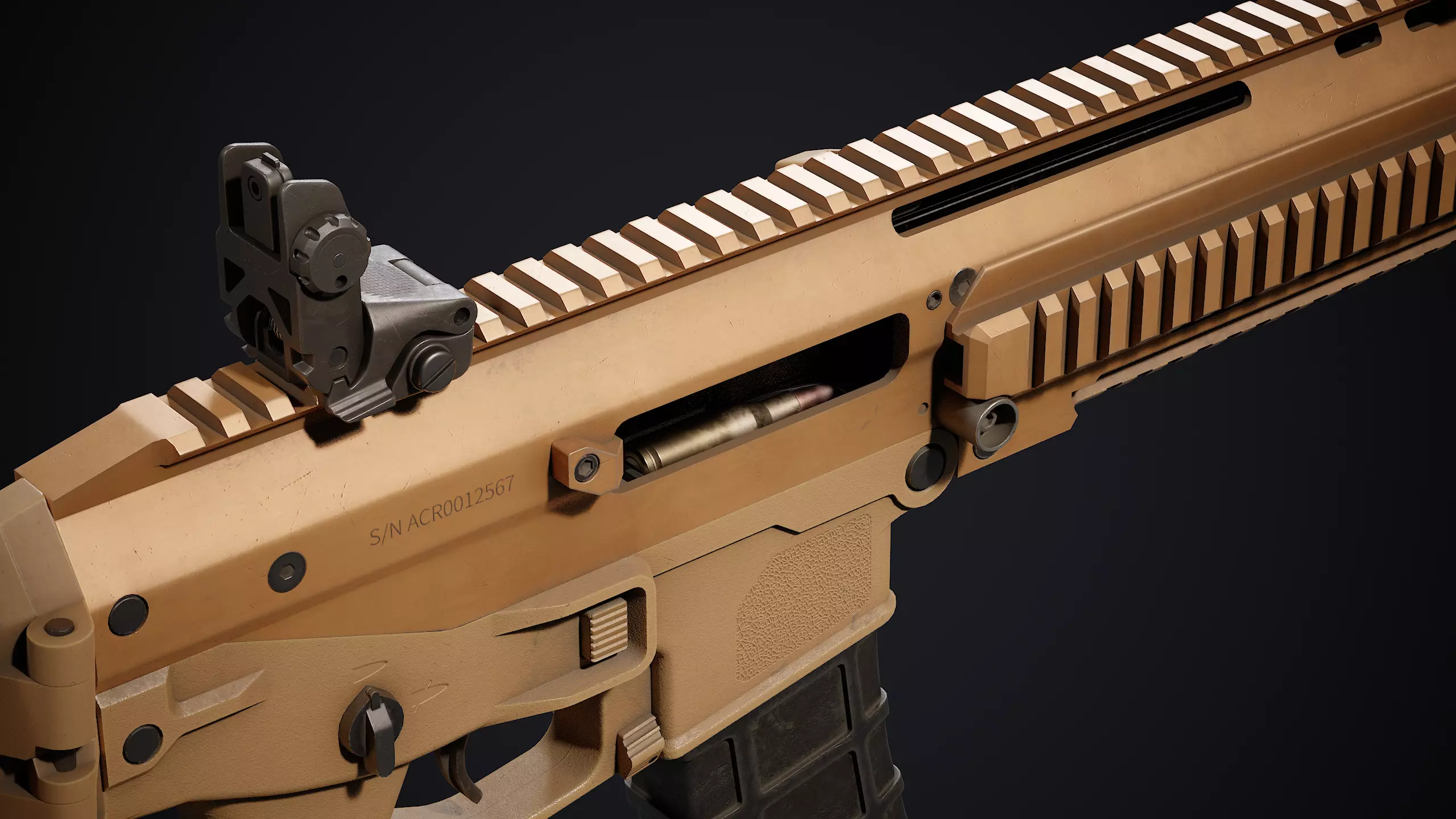 Bushmaster ACR Low-poly 3D model_11