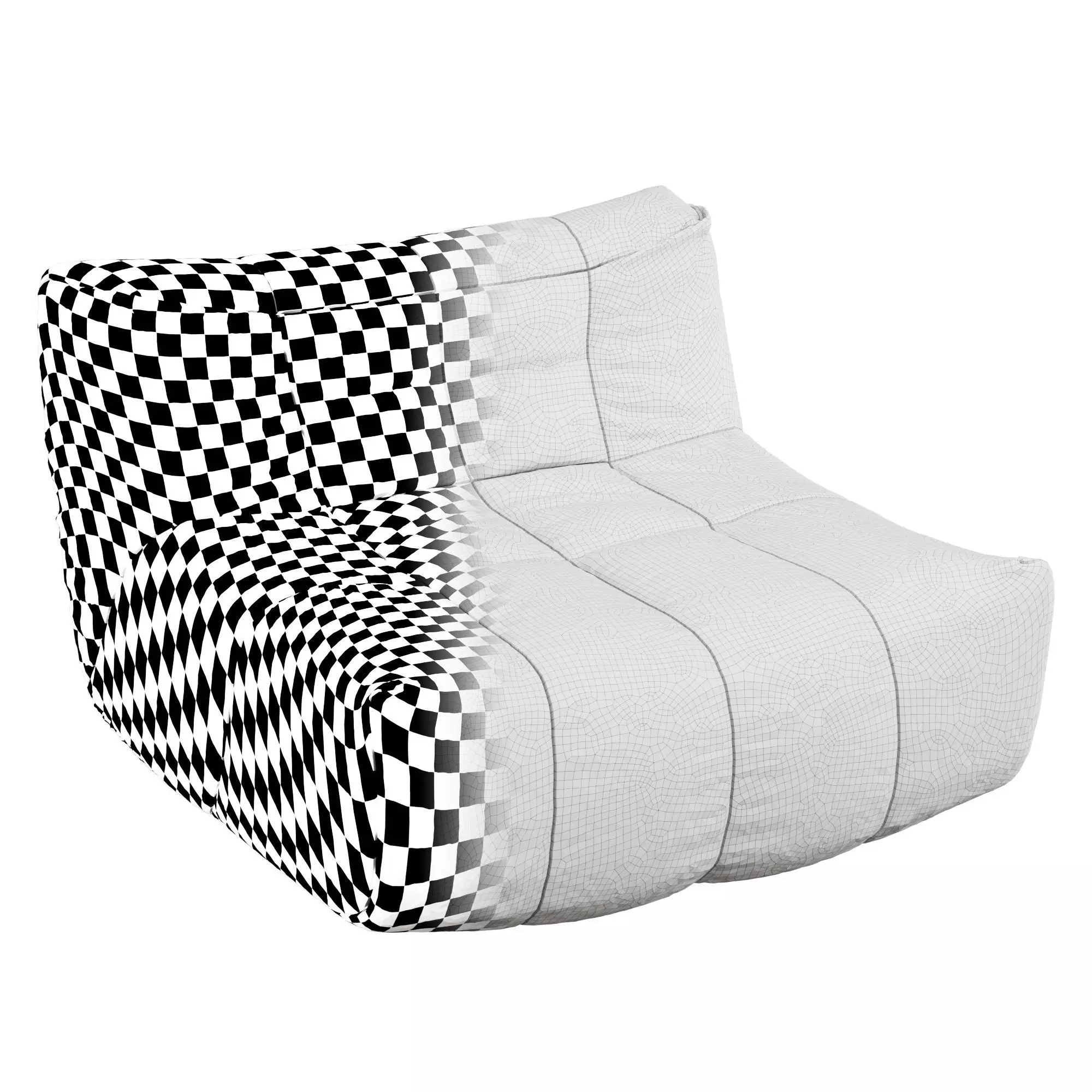 Lazy lounge hkliving chair 3D model_2