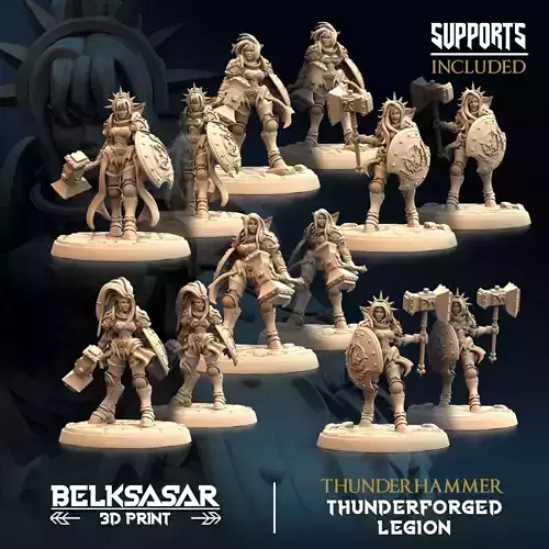 Thunderhammer Nude and Normal Set x6