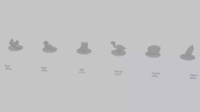 Creatures Flying Mini Pack Emoji Statues