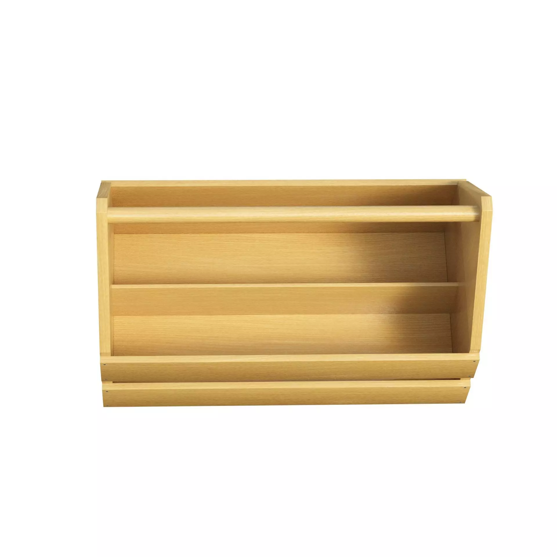 Wooden Toolbox Low-poly 3D model_5