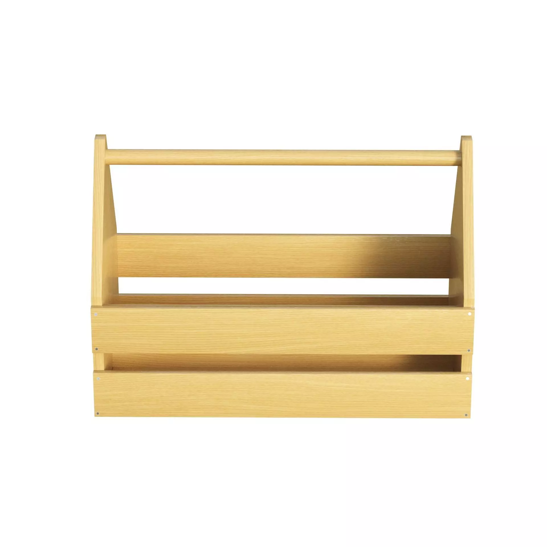 Wooden Toolbox Low-poly 3D model_2