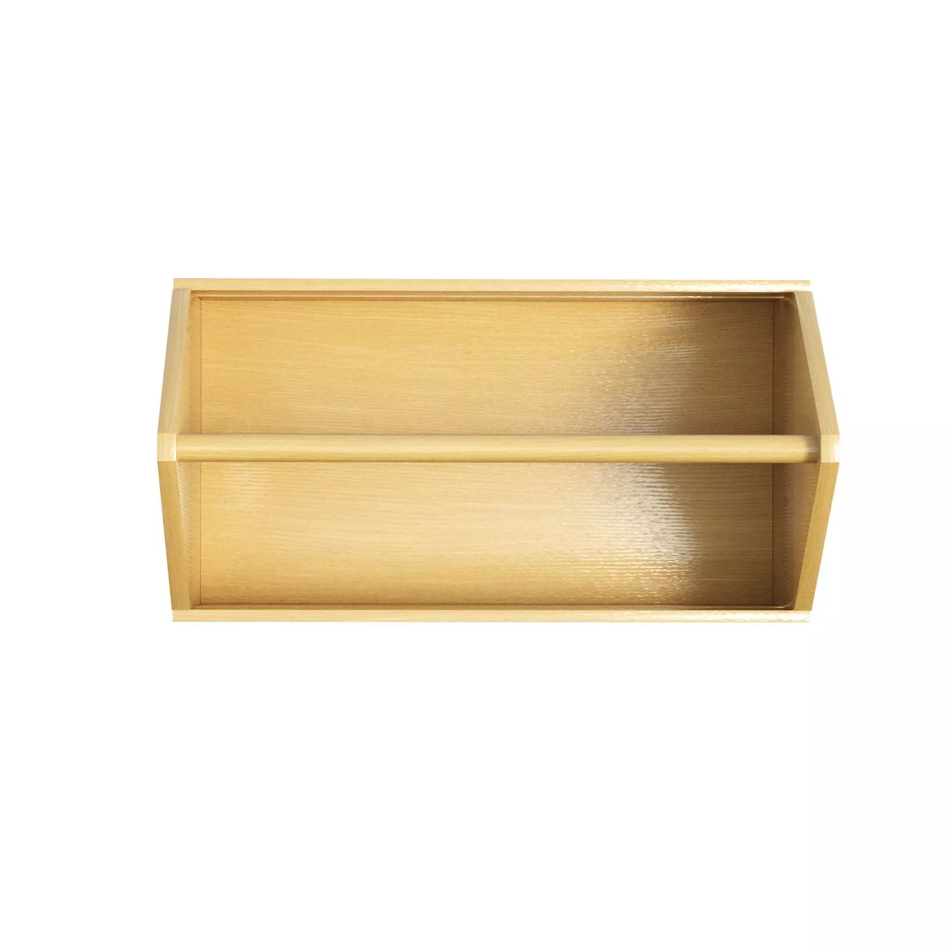 Wooden Toolbox Low-poly 3D model_11