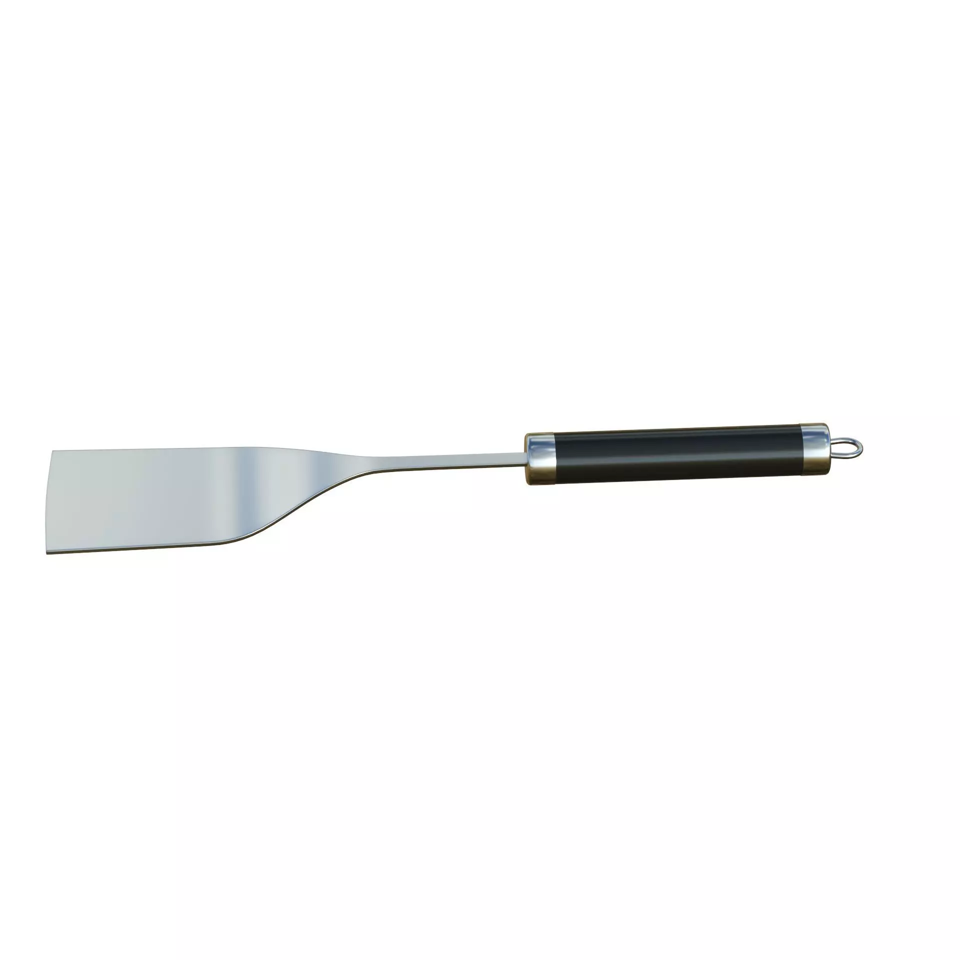 Spatula Black Low-poly 3D model_1