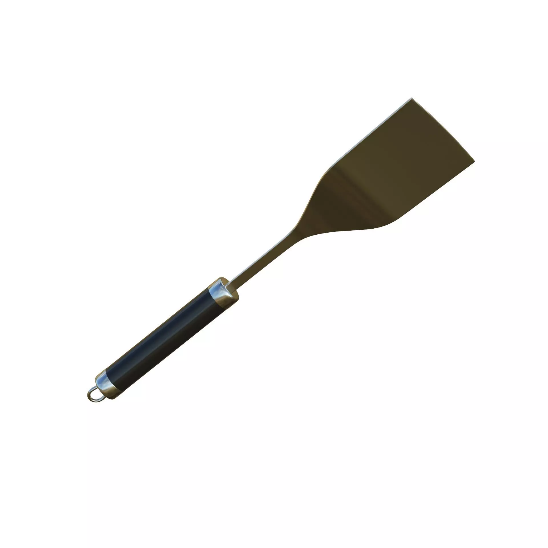 Spatula Black Low-poly 3D model_7