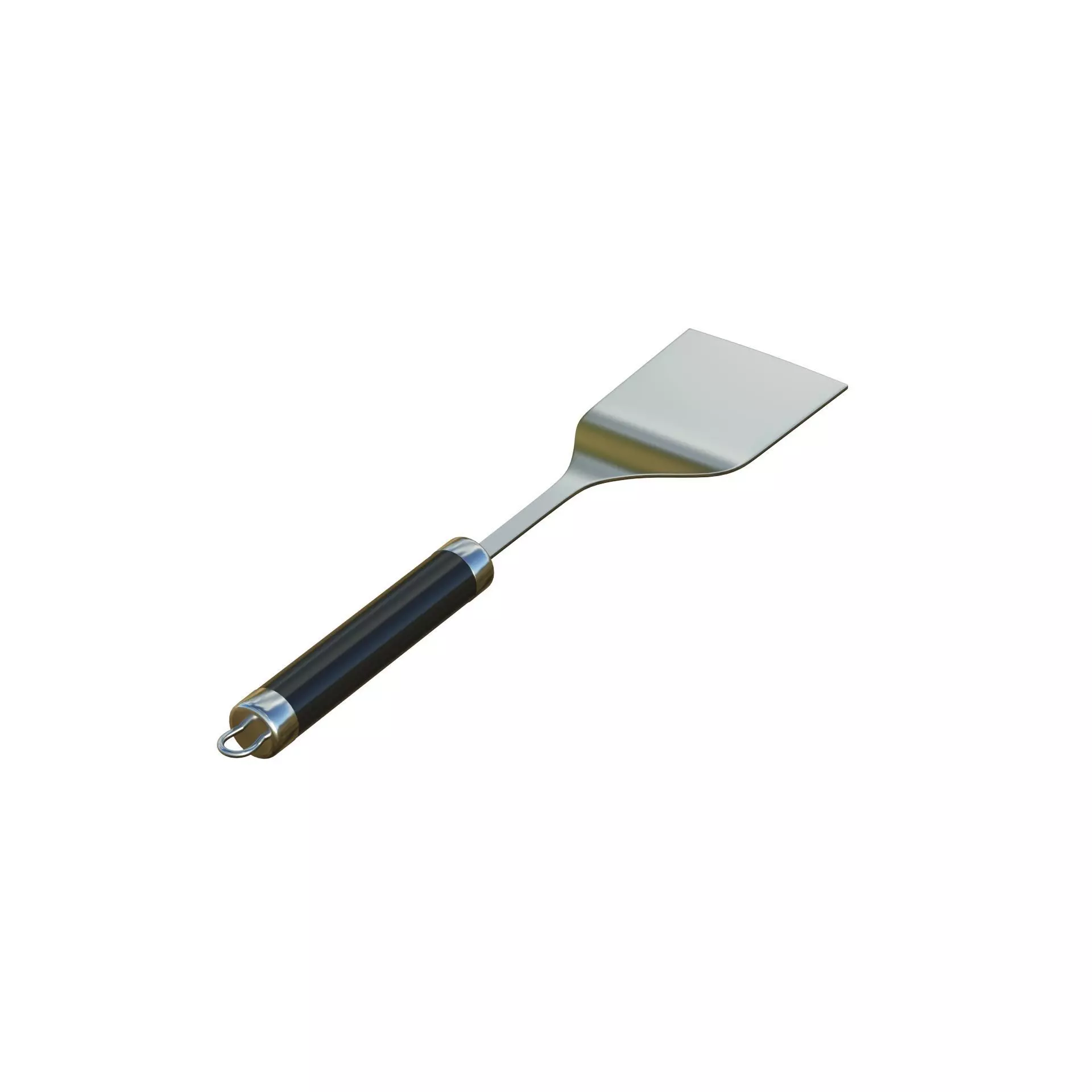 Spatula Black Low-poly 3D model_9
