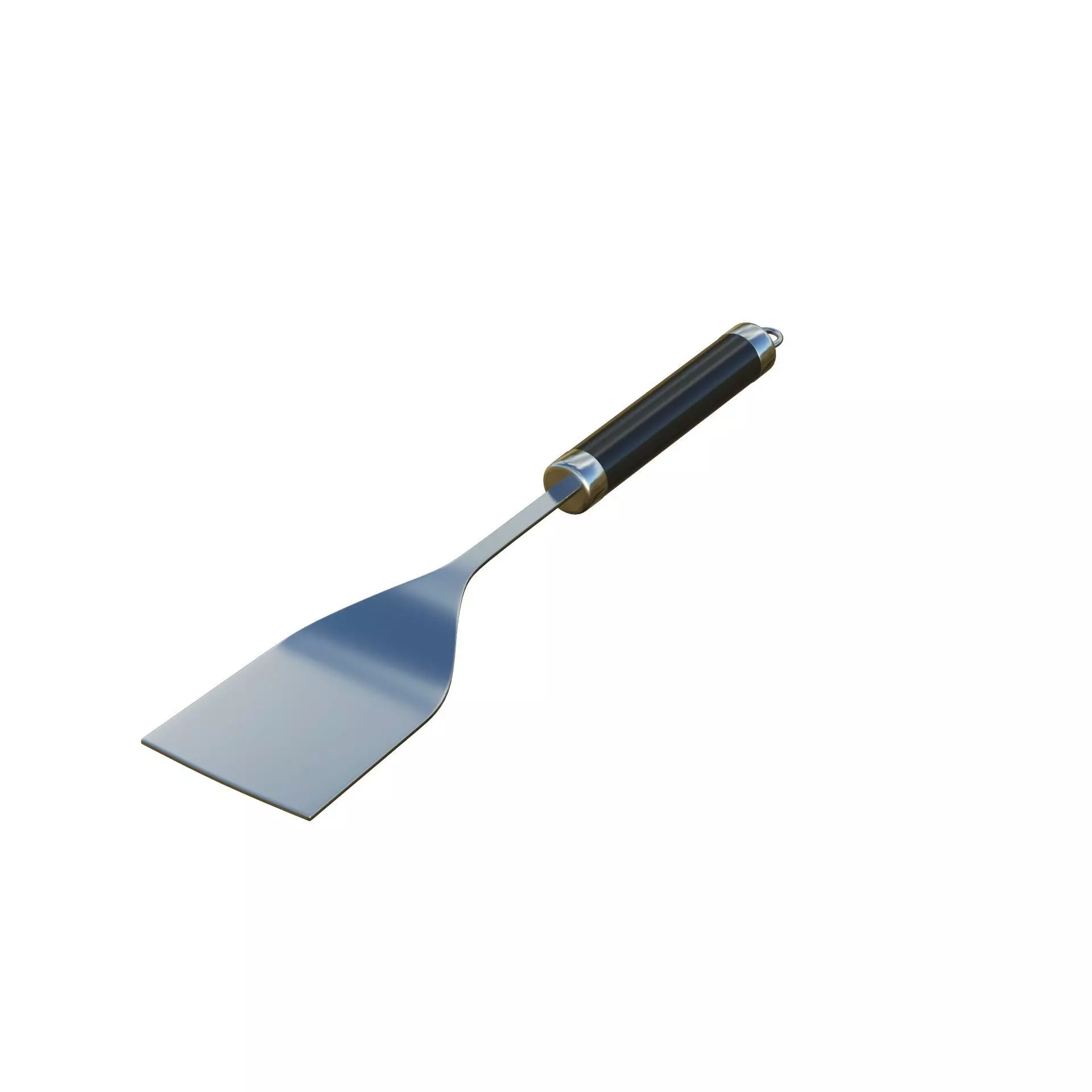 Spatula Black Low-poly 3D model_5