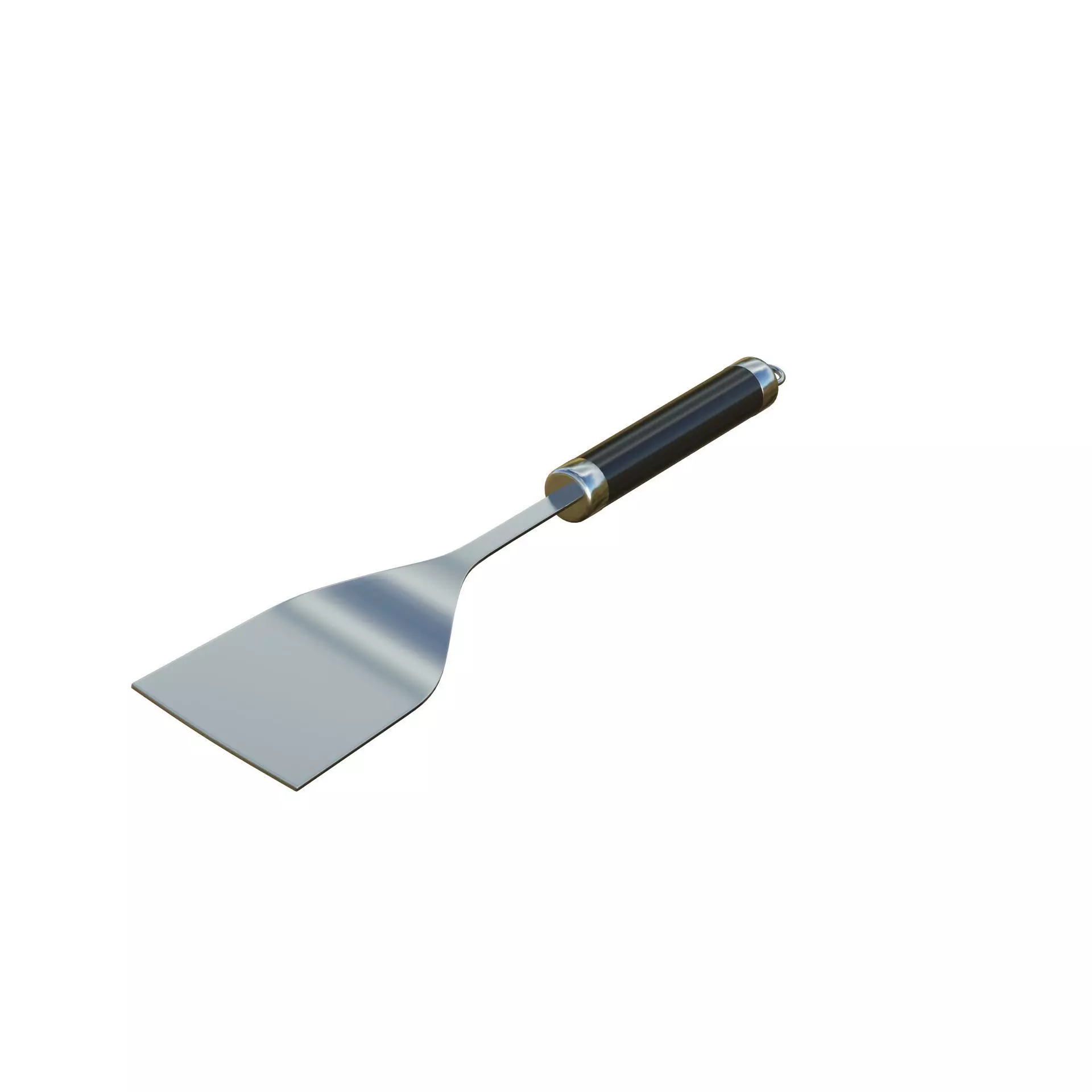 Spatula Black Low-poly 3D model_8
