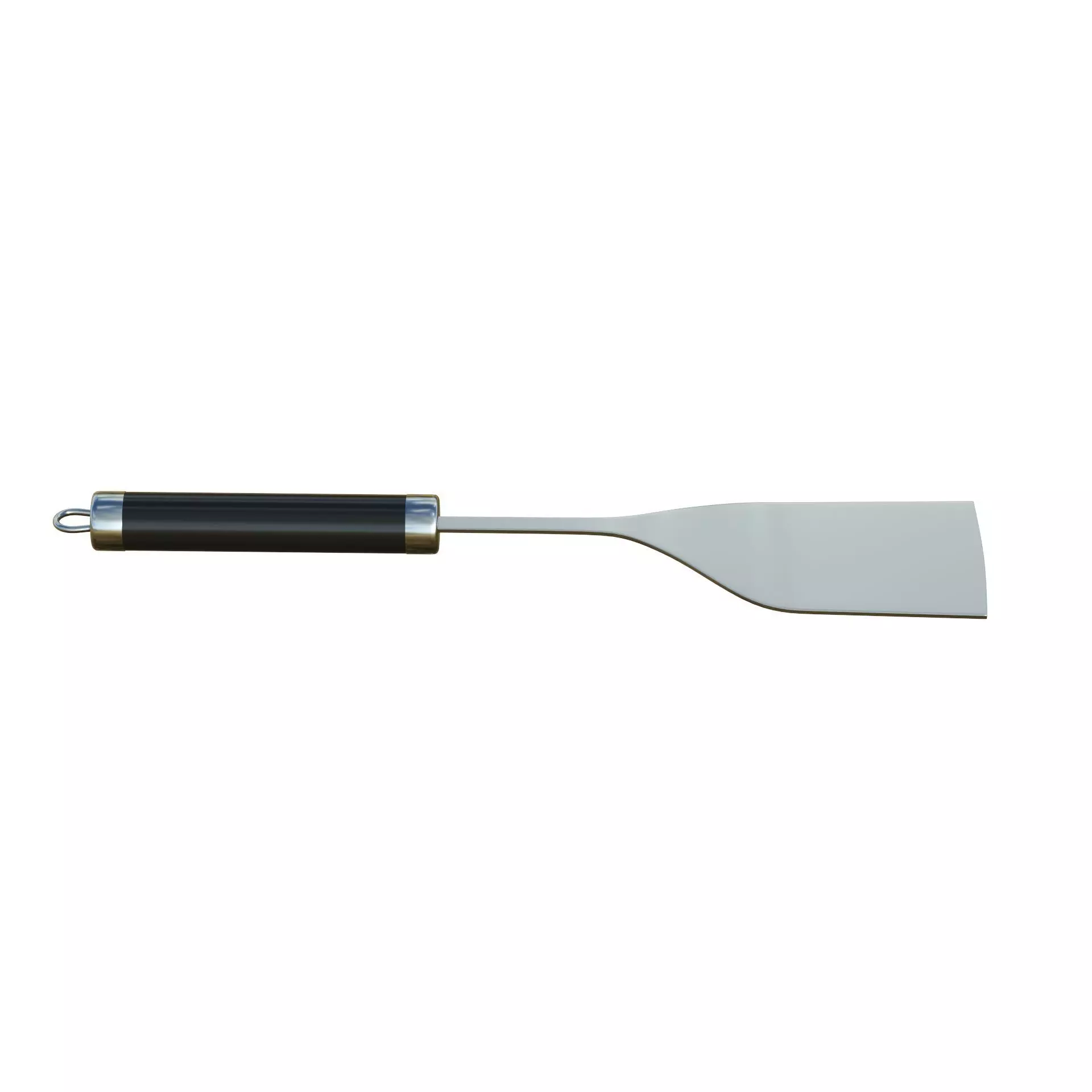Spatula Black Low-poly 3D model_4