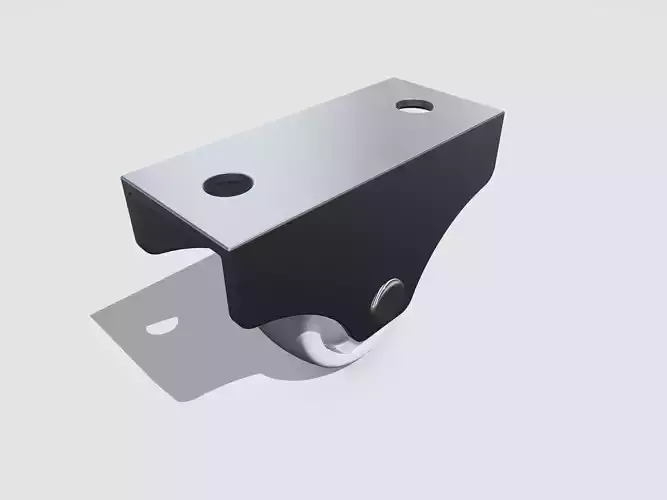 Furniture Wheel Bed Drawer Roller High Precision 3D Model 3D model