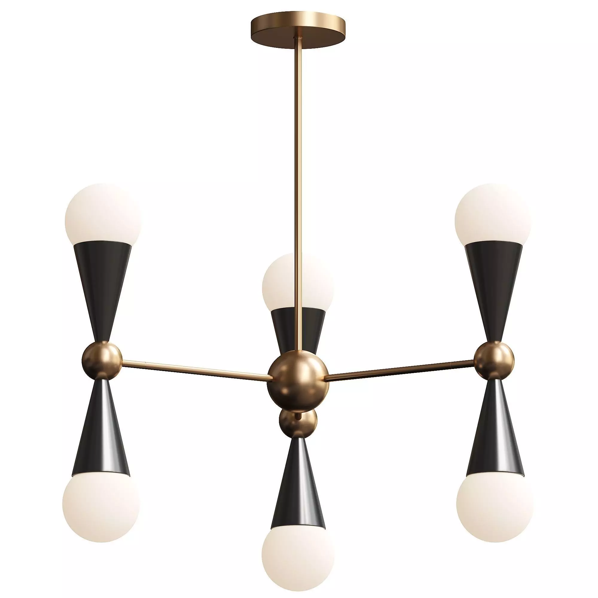 Caracas 3-Arm Chandelier 3D model