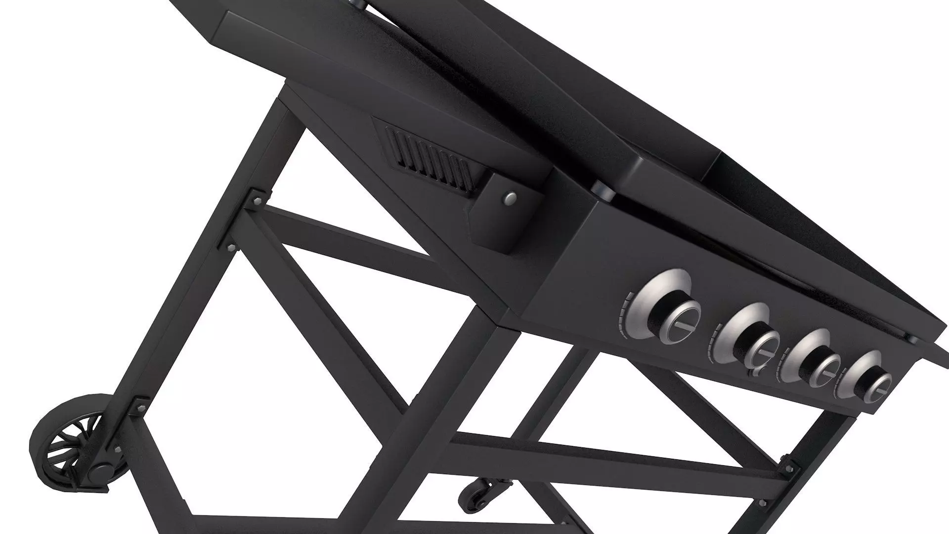 Propane Gas Grill 3D model_4