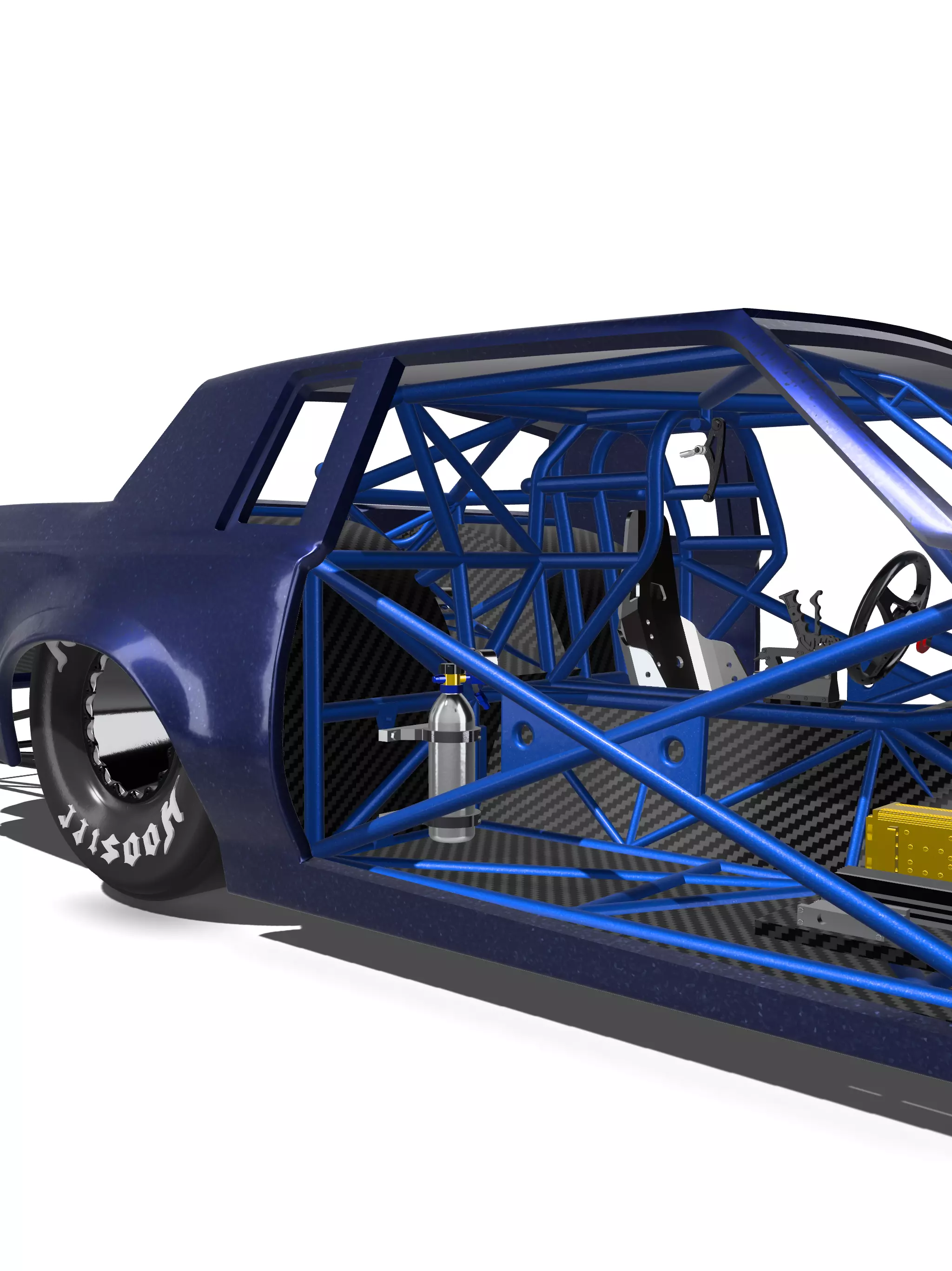 No Prep 1986 Buick Regal Chassis Set 3D print model_9