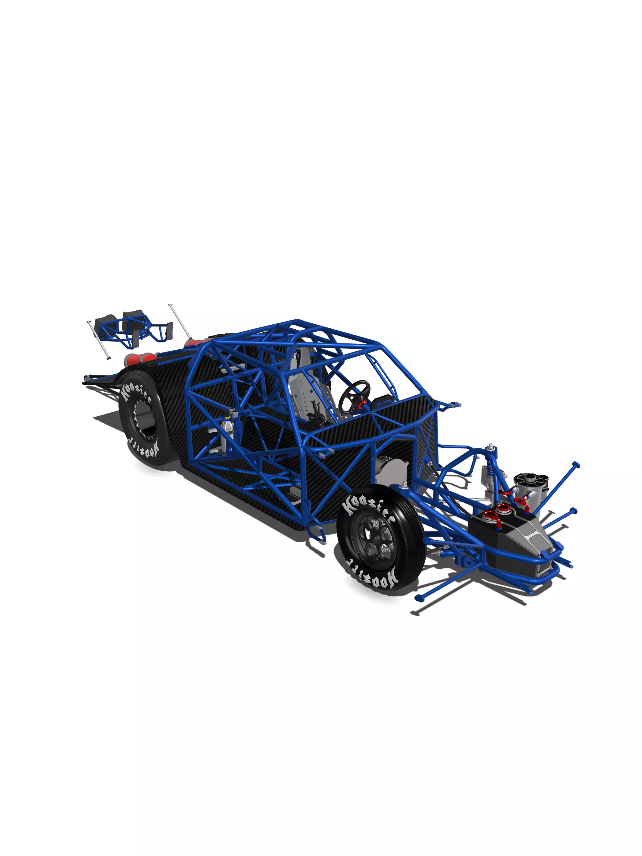 No Prep 1986 Buick Regal Chassis Set 3D print model_6