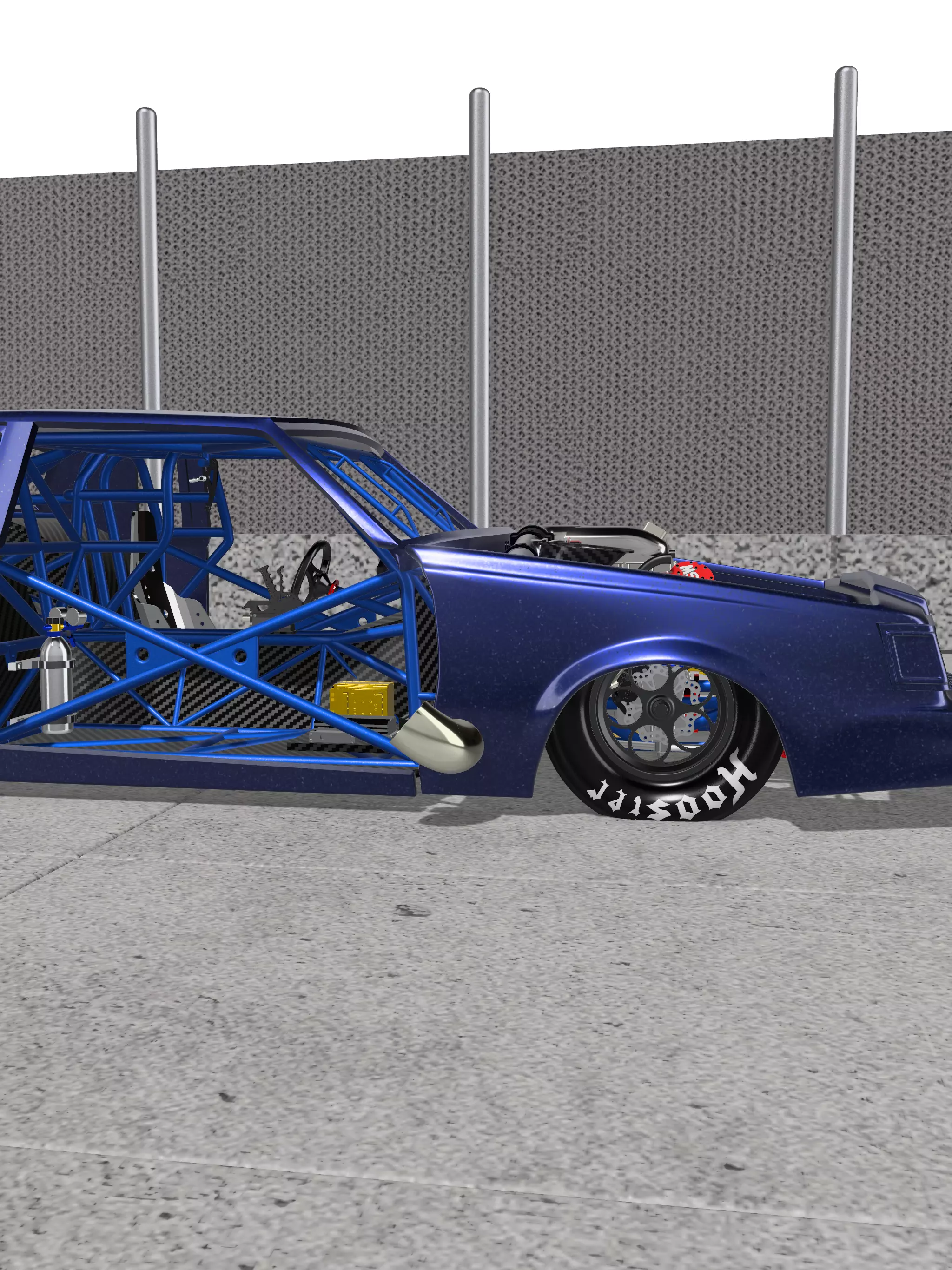 No Prep 1986 Buick Regal Chassis Set 3D print model_16