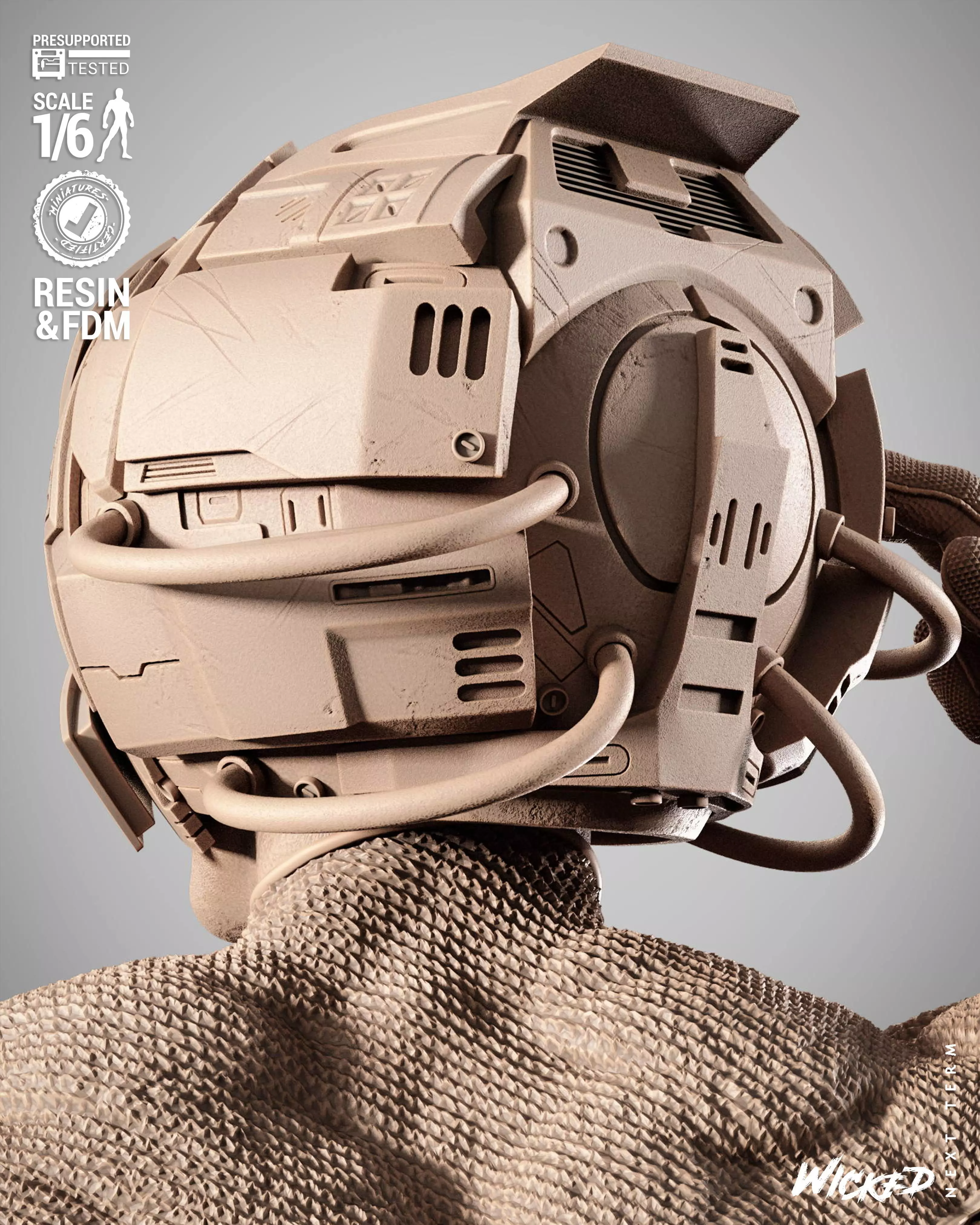 Wicked Marvel Professor X Sculpture  3D print model_27