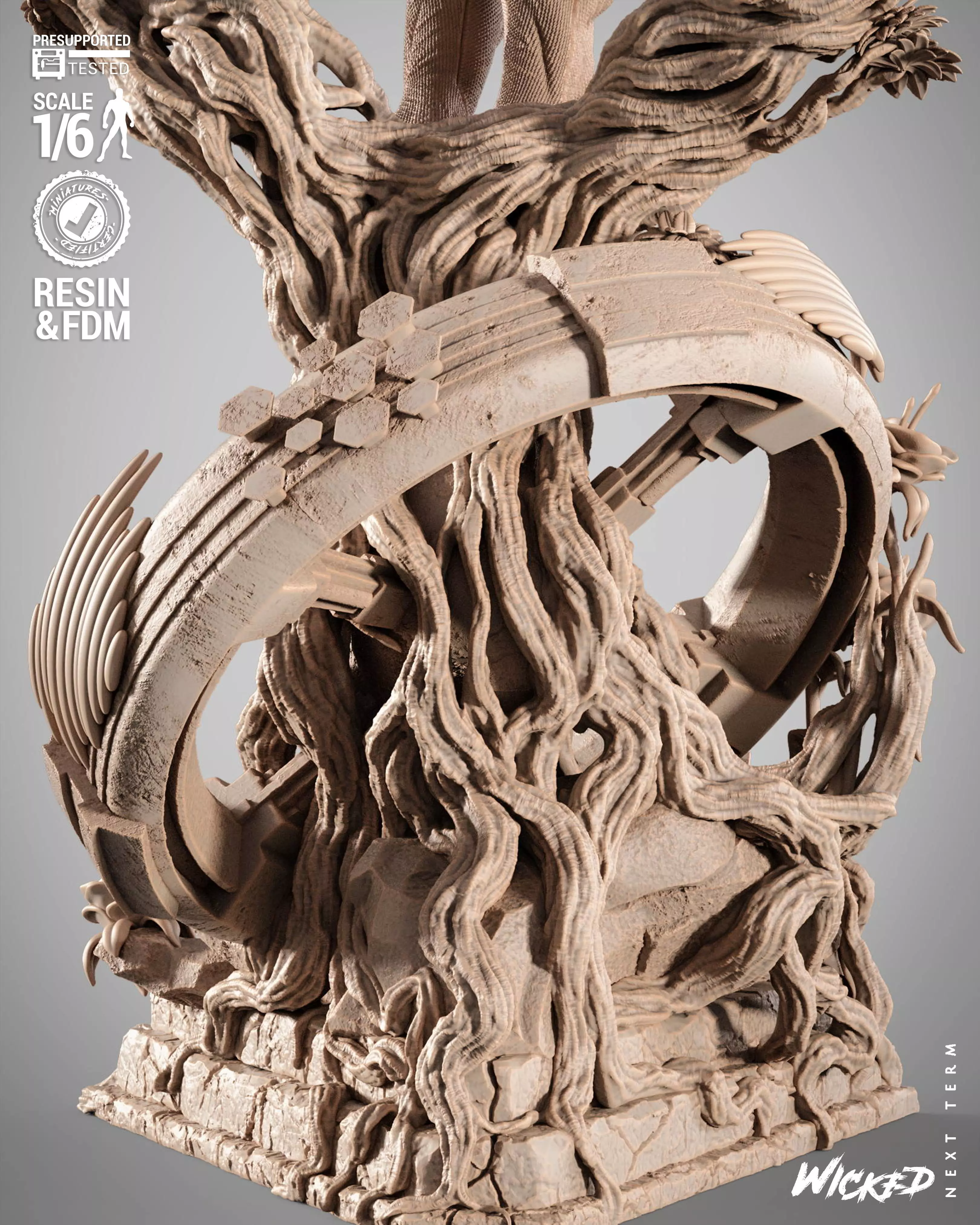 Wicked Marvel Professor X Sculpture  3D print model_17