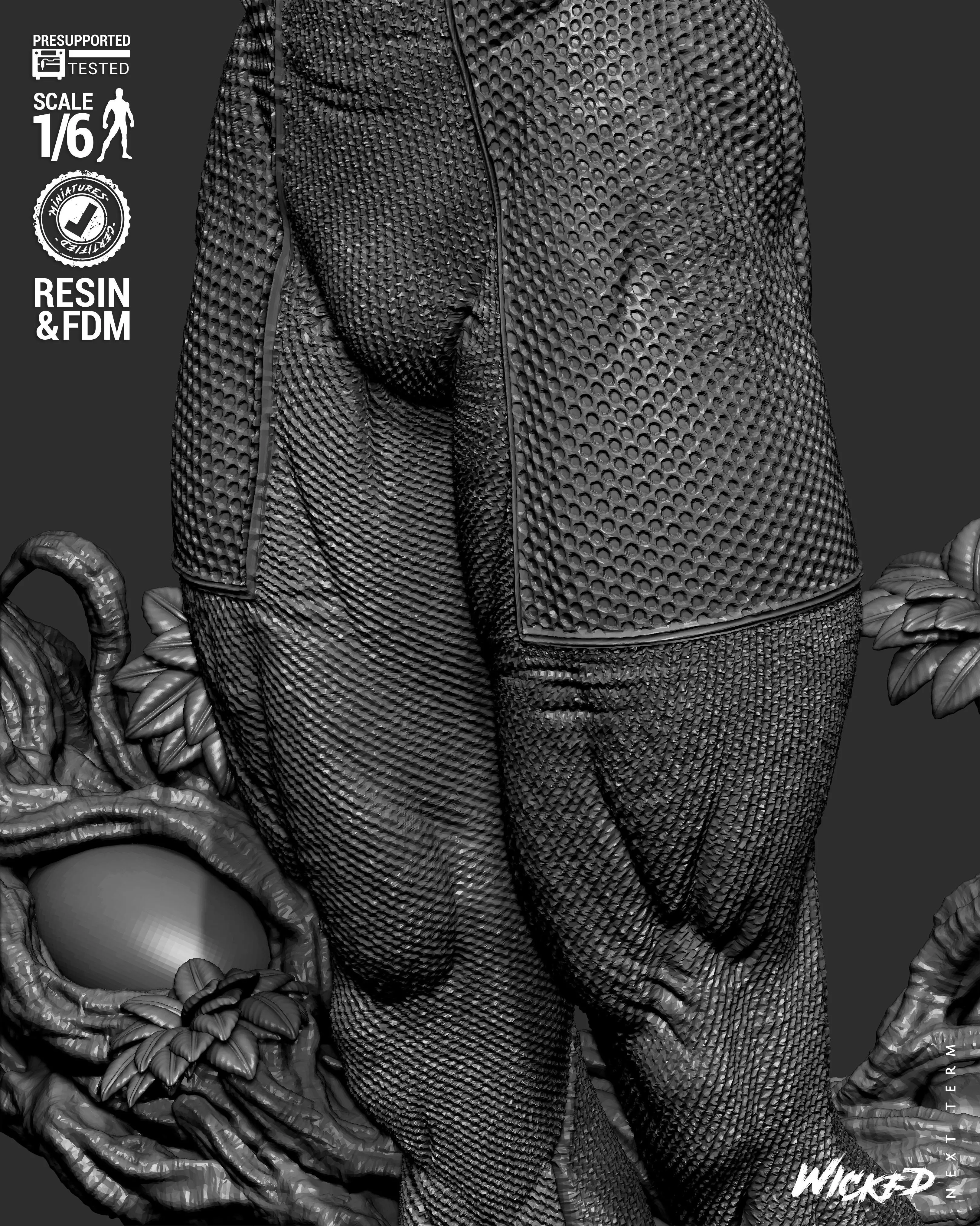 Wicked Marvel Professor X Sculpture  3D print model_19