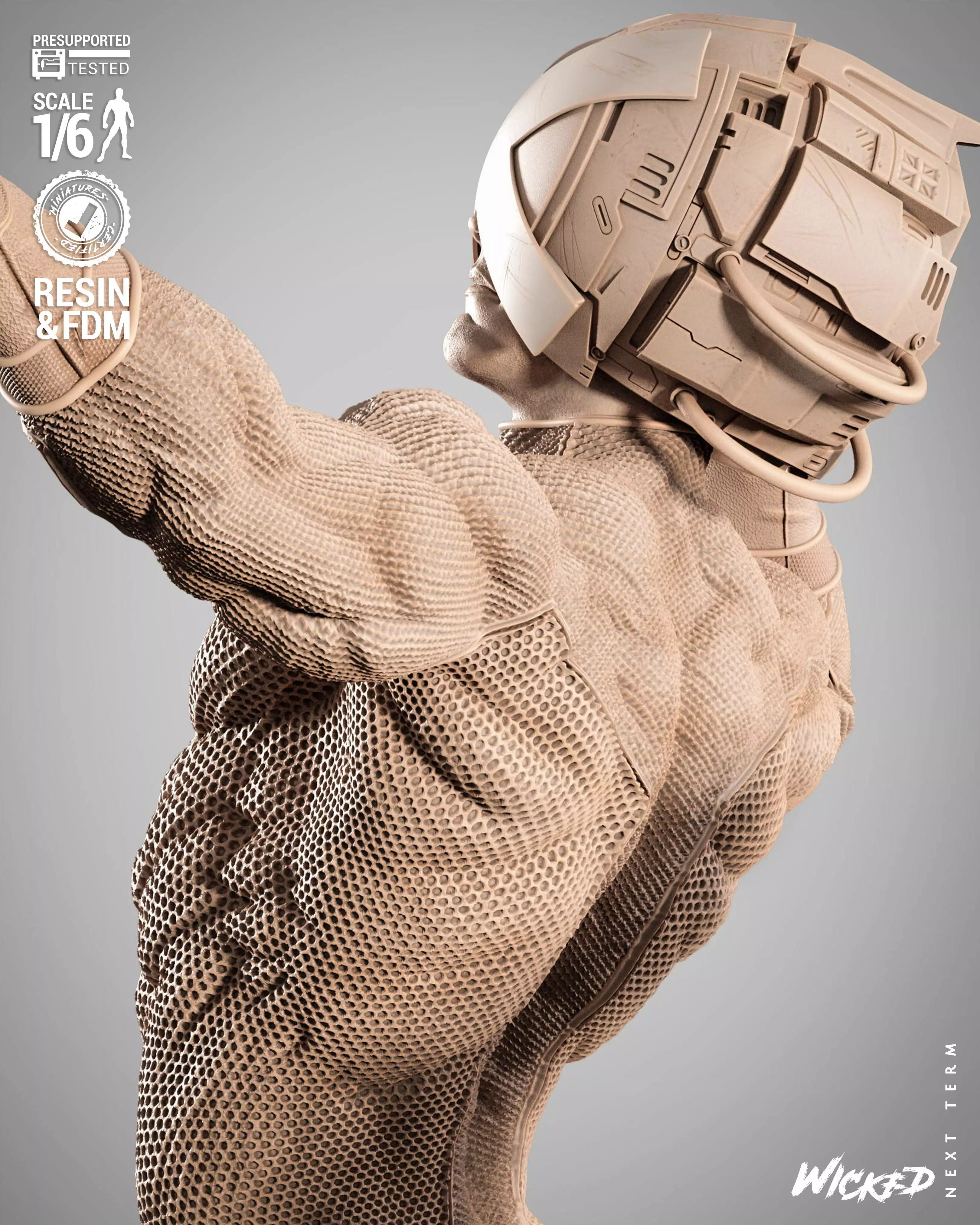 Wicked Marvel Professor X Sculpture  3D print model_30